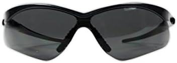 MAGID Wraparound Safety Glasses | Hard Coated Lightweight Sporty Designed Safety Glasses with a Soft TPR Nose Pad and Temple Tips (72 Pair), Black Frame | Grey Lens