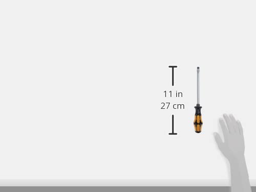 Wera 05018270001 Kraftform Plus 932 A Slotted Screwdriver, 10mm Head, 7" Blade Length, Multicolor