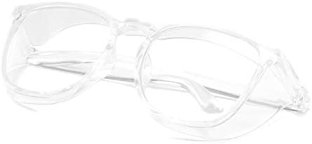 Alsenor Safety Glasses Anti Fog Goggles Protective Eyewear Blue Light Blocking Anti Dust UV Protection Glasses For Men Women (Transparent)