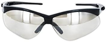 MAGID Wraparound Safety Glasses | Hard Coated Lightweight Sporty Designed Safety Glasses with a Soft TPR Nose Pad and Temple Tips (6 Pair), Black Frame | Indoor/Outdoor Lens