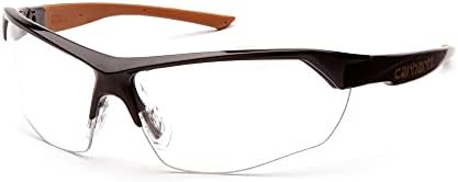 Carhartt-CHB1110DT Braswell Anti-Fog Safety Glasses Eye Protection, Black Frame, Clear Lens
