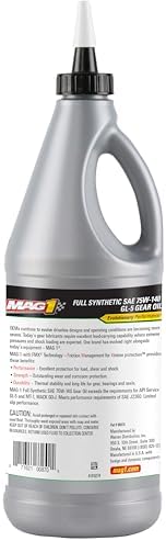 MAG 1 00870 Full Synthetic SAE 75W-140 GL-5 Gear Oil - 1 Quart