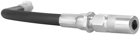 PROLUBE 12-inch Heavy Duty Grease Gun Hose with 4-Jaw Coupler| 1/8” NPT Thread | for use with Hand Operated Grease Guns | 5,800 PSI Working Pressure (43750)