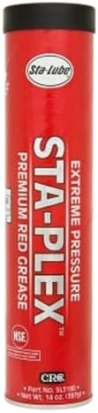 Sta-Lube Sta-Plex Extreme Pressure Premium Red Grease, 14 Wt Oz, (Pack of 10), SL3190CS