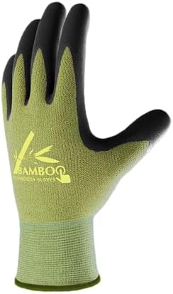 COOLJOB Winter Touchscreen Gloves, Nitrile Coated for Non-slip Grip,Bamboo Base Acrylic Liner, 1 pair Small