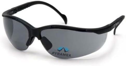 Pyramex Venture II Bifocal Readers Safety Glasses Protective Eyewear, 2.5 Diopters, Amber