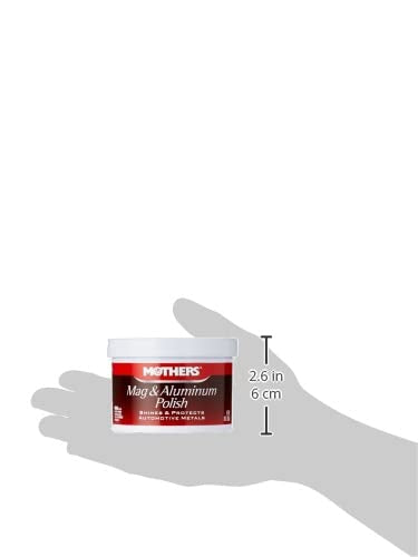 Mothers Mag & Aluminum Polish, 10 oz. – Brilliant Shine, for All Uncoated & Unplated Metals Including Aluminum Wheels, Stainless Steel Trim and Exhaust Tips, Brass & More (05101) (Pack of 2)