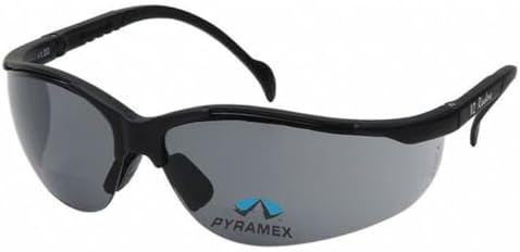 Pyramex Venture II Bifocal Readers Safety Glasses Protective Eyewear, 2.5 Diopters, Amber