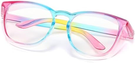 Alsenor Safety Glasses Anti Fog Goggles Protective Eyewear Blue Light Blocking Anti Dust UV Protection Glasses For Men Women (Rainbow)
