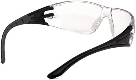 Pyramex Endeavor Plus Safety Glass Black/Gray Frame With Foam Padding Clear H2MAX Anti-fog Lens