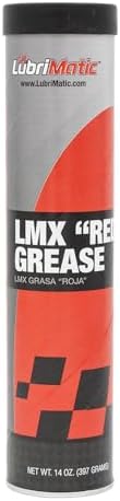 LubriMatic 11390 LMX Red High Performance Grease - 14 Ounce Cartridge (Pack of 10)