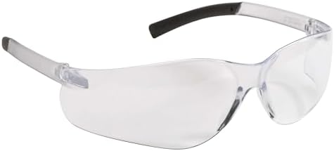 KleenGuard V20 Purity Safety Glasses (25650), UV Protection, Hardcoated Clear Lenses with Clear Temples, 12 Pairs / Case