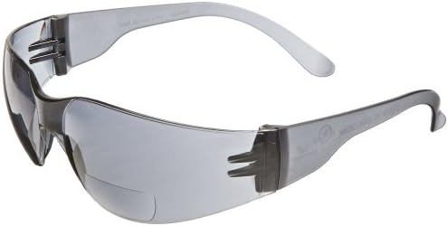Gateway Safety 46MG15 StarLite MAG Safety Glasses, 1.5 Diopter Magnification, Gray Lens, Gray Temple
