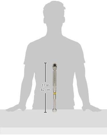 Tohnichi Ratchet Head Type Adjustable Torque Wrench with Metal Handle, 30-140, 1N.m, 1/2" Square Drive QL140N-MH Torque Wrench