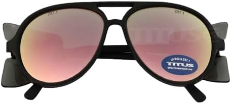 TITUS G35 Retro Aviator Z87 DOT ANSI CE Approved Safety Glasses