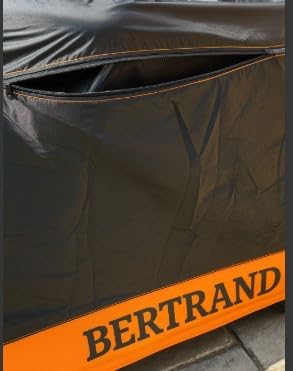 BERTRAND Premium SUV Car Cover (207x77 - Size - S3) - Waterproof All Weather | Mirror Pockets + Door Zipper | Cotton-Lined | UV Protection + Reduces Hail Impact | Extra Large SUVs