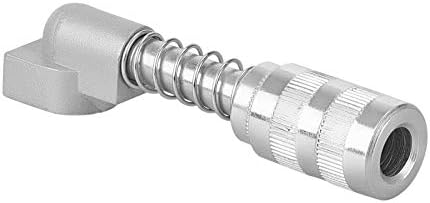 Groz Jaw Type Coupler to Button Head Coupler Adaptor, 3,000 PSI Quick Connect for 5/8" (16 mm) Button Head Grease Fittings, Fits Manual Grease Guns, Small & Large Locking Sleeves (44907)