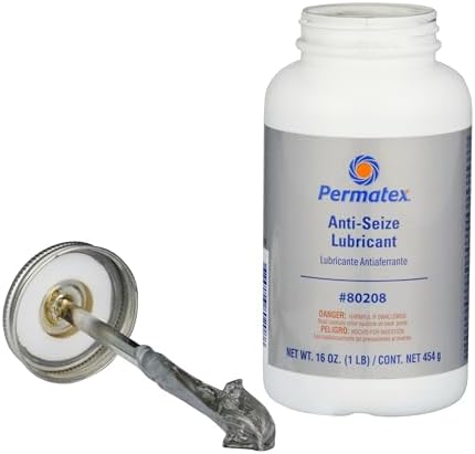 Permatex 80208 Anti-Seize Lubricant with Brush Top Bottle, 16 oz., Silver