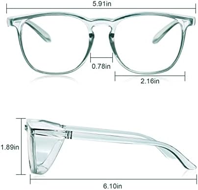 SQIMZAR Safety Glasses Goggles For Women Nurses Protective Eyewear,Anti Fog Safety Goggles
