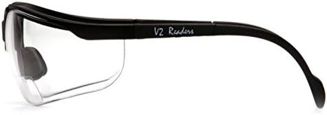 Pyramex Venture II Bifocal Readers Safety Glasses Protective Eyewear, 2.5 Diopters, Amber