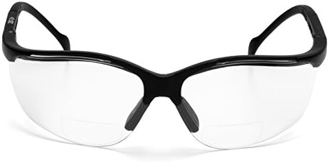 Pyramex Venture II Bifocal Readers Safety Glasses Protective Eyewear, 2.5 Diopters, Amber
