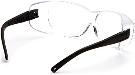 Pyramex OTS Over The Spectacle Safety Glasses Indoor Outdoor Lens Black Temples ANSI Z87+