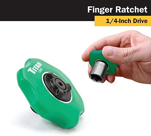 Titan 12090 1/4-Inch Drive 72-Tooth Finger Ratchet