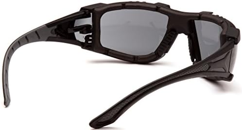 Pyramex Endeavor Plus Safety Glass Black/Gray Frame With Foam Padding Clear H2MAX Anti-fog Lens