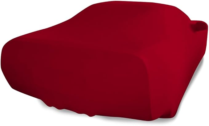 C5 Corvette Indoor Car Cover - Custom Fit Ultraguard Stretch Satin - The Ultimate High End Fit with Storage Bag for 1997-2004 C5, Z06, Convertible, Hardtop Corvettes (Dark Red)