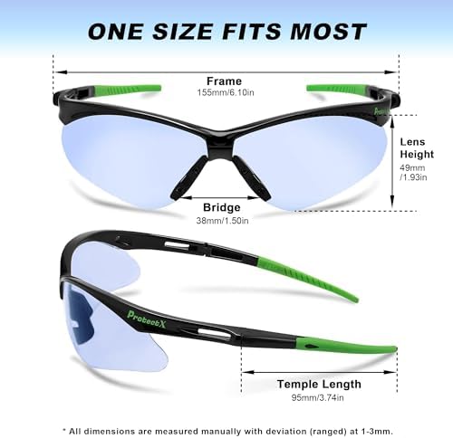 ProtectX Safety Glasses for Men & Women, Safety Sunglasses