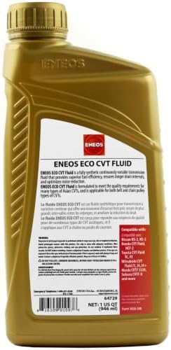 ENEOS ECO CVT Fully Synthetic Transmission Fluid, 1 Qt