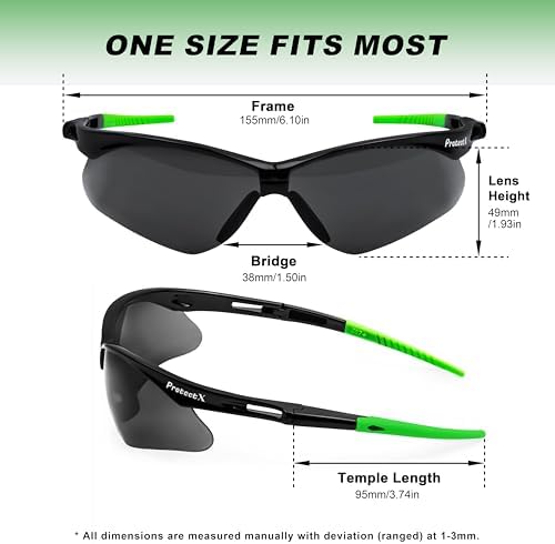 ProtectX Safety Glasses for Men & Women, Safety Sunglasses