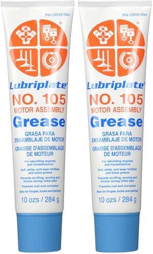 Lubriplate L0034-094 No. 105 Motor Assembly Grease, 10 oz (Pack of 2)
