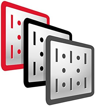 Wall Control Shelf 4in Deep Pegboard Shelf Assembly Pegboard and Slotted Tool Board – Red