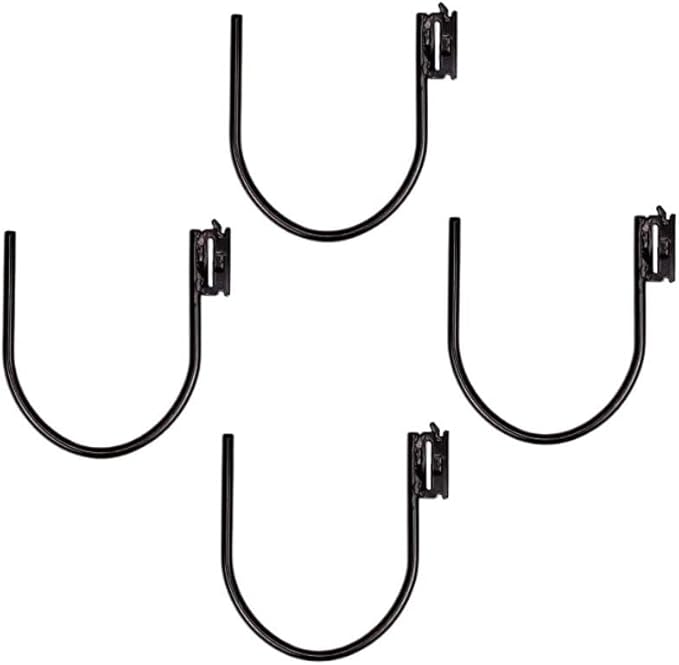 DC Cargo - E Track J Hooks (7" - 4 Pack) - Large Heavy Duty Accessories - Hanging Hooks for Your ETrack Rail System - Use in Enclosed Trailers, Box Trucks, Vans, Garage, Workshop & Warehouse