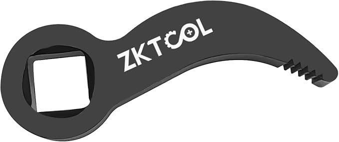 ZKTOOL 3PC Pry Bar Wrench Adaptor Head Kit,Crowbar Adapter Head Tools, The Square Outline Does Not Slip Easily, Includes 1/2" 3/8" 1/4" D 4pt (Square) Profile