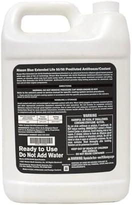 Nissan Genuine Fluid 999MP-L25500P Blue Long Life Antifreeze/Coolant - 3 Gallons
