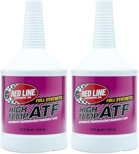 Red Line (30204) Synthetic High Temperature Automatic Transmission Fluid (ATF) - 1 Quart (Pack of 2)