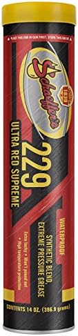 Schaeffer Manufacturing Co. 02292-029S Ultra Red Supreme Grease, NLGI #2, 14 oz.
