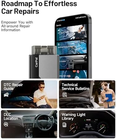 TOPDON Carpal Bluetooth Car Code Reader, All System Scanner, iOS & Android