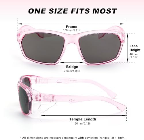 ProtectX Classic Safety Glasses, Anti-Fog Scratch Resistant Lenses
