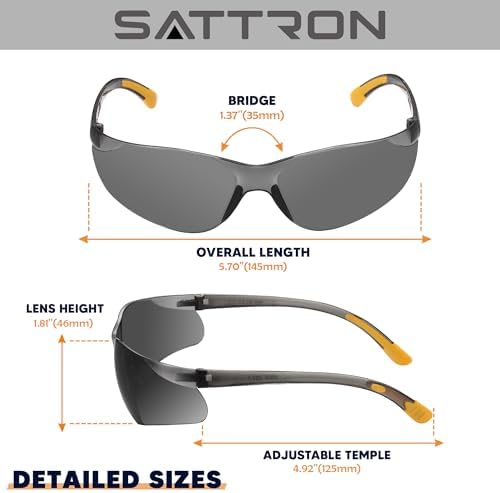 Tinted Safety Glasses Bulk 24 Pack, UV Protective Safety Sunglasses for Men Women, ANSI Z87.1 Scratch & Impact Resistant Eye Protection, Ideal for Construction, Shooting, Lab