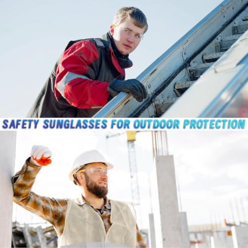 80 PCS Safety Glasses Bulk Unisex, ANSI Z87.1 Clear Protective Eyewear