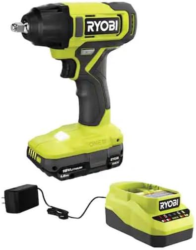 RYOBI ONEAND 18V Cordless 3/8 in. Impact Wrench KIT with 1 1.5 AH Battery and Charger PCL