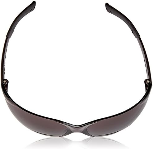 MCR Safety Crews BKH20G BearKat Magnifier Polycarbonate 2.0 Diopter Gray Lens Safety Glasses with Non-Slip Hybrid Black Temple Sleeve (Pack of 2)