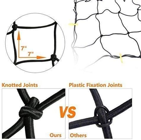 Trunknets Inc Cargo Net Bed Tie Down Hooks for Chevy Silverado Full Size Long Bed 66"x98" New