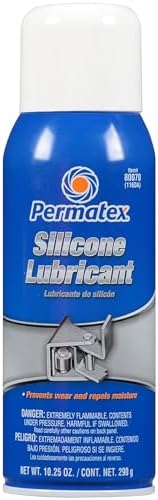 Permatex 80070 Silicone Spray Lubricant, 10.25 oz. net Aerosol Can
