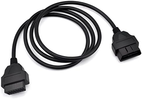 iKKEGOL 5ft 150cm 1.5M OBD-II OBD2 16 Pin Auto Car Male to Female Extension Cable Diagnostic Extender Cord Adapter