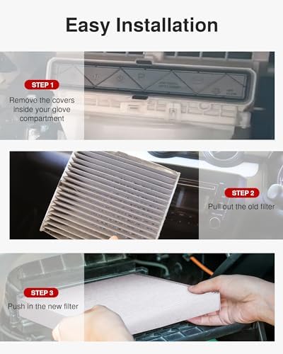 Puroma 2 Cabin Air Filter Multi-Layer for CP285 CF10285 Toyota Lexus Subaru