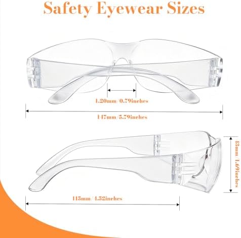 BIRDDIE Safety Glasses Anti Fog 20pcs For eye protection at work Unisex